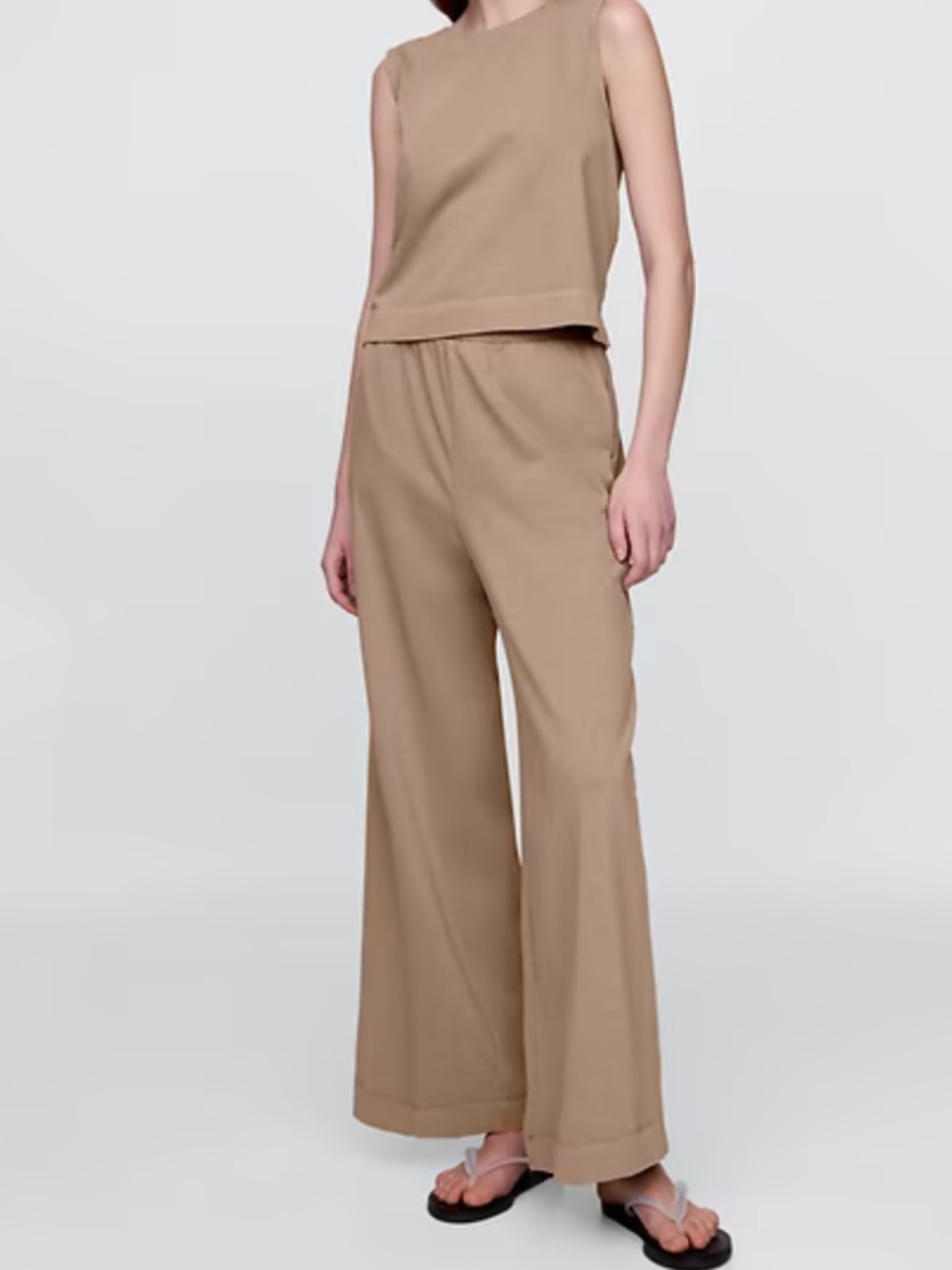 Gap NWOT Heavyweight Cotton Wide Leg Pants Size Small